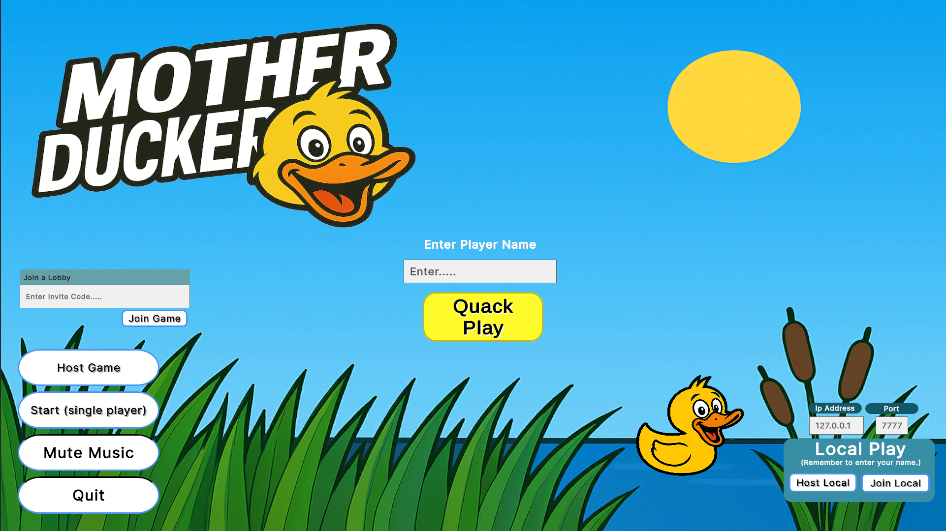 Menu mock and logo placement